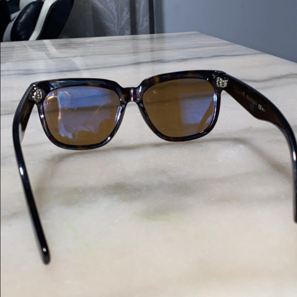 Celine Polarized Rectangular Acetate Sunglasses - image 3
